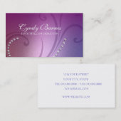 Visitekaartje van Shimmer en Crystals (Voorkant / Achterkant)