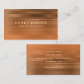 Visitekaartje van Sinaasappel en koperstreep (Voorkant / Achterkant)