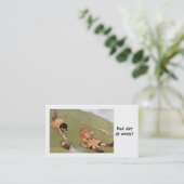 Visitekaartje van slachting en/of slachting (Staand voorkant)