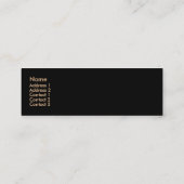 Visitekaartje van slangenleder (Achterkant)