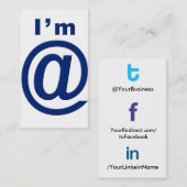 Visitekaartje van sociaal profiel tfl 2.0 Wer@bl t (Voorkant / Achterkant)