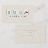 Visitekaartje van spa's en salon (Voorkant / Achterkant)