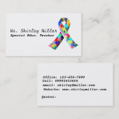 Visitekaartje van speciaal onderwijzend leraar (Voorkant / Achterkant)