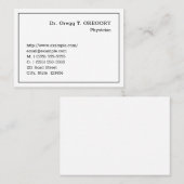  Visitekaartje van specialist in de gezondheidszor (Voorkant / Achterkant)