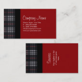 Visitekaartje van speldeverbinding - zwart (Voorkant / Achterkant)