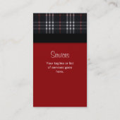 Visitekaartje van speldeverbinding - zwart (Achterkant)