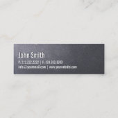 Visitekaartje van steenkolen met zwarte hond Sitte (Achterkant)