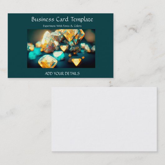 Visitekaartje van steenkool voor het genezen van k (Voorkant / Achterkant)