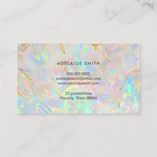 visitekaartje van steenslag (Achterkant)