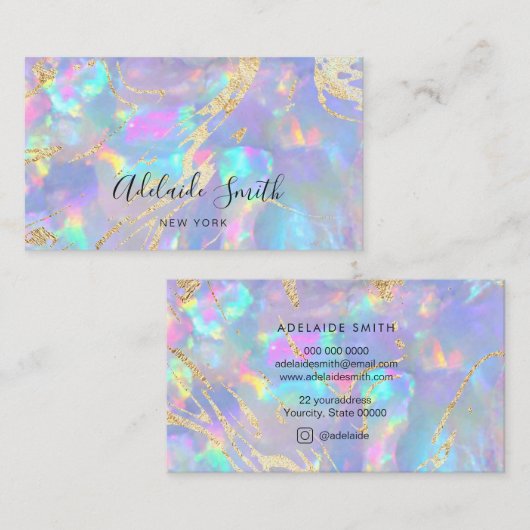 visitekaartje van steenslag (Voorkant / Achterkant)