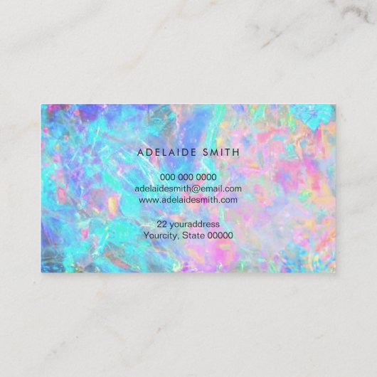 visitekaartje van steensteentextuur (Achterkant)