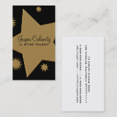 Visitekaartje van sterren en sterren (Voorkant / Achterkant)