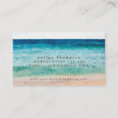 visitekaartje van strandtropische bestemmingen (Achterkant)