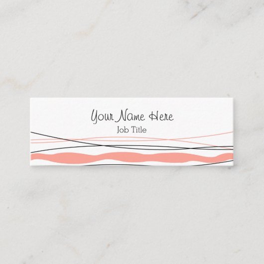 Visitekaartje van Stripe Roze (Voorkant)