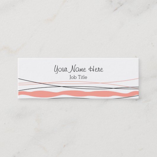 Visitekaartje van Stripe Roze (Voorkant)