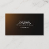 visitekaartje van stromende zijderupsen (Achterkant)