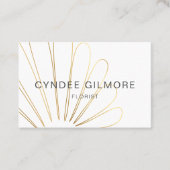 Visitekaartje van stylistische bloemen (Voorkant)