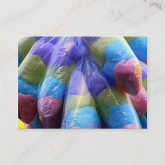 Visitekaartje van suikerkatoenhoudend Snoep (Voorkant)