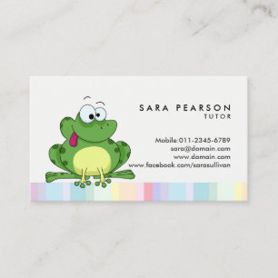 Visitekaartje van T Cute Green Frog