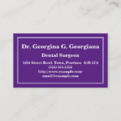  Visitekaartje van tandchirurg (Voorkant)