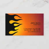 Visitekaartje van Tattoo met celvlam (Voorkant)