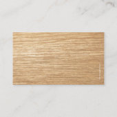 Visitekaartje van timmerhout (Achterkant)