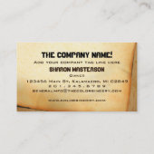 Visitekaartje van traditionele artistieke schilder (Achterkant)