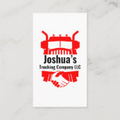 Visitekaartje van transportbedrijf (Achterkant)