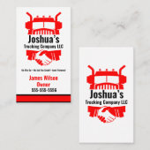 Visitekaartje van transportbedrijf (Voorkant / Achterkant)