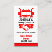 Visitekaartje van transportbedrijf (Voorkant)