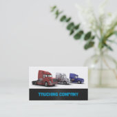 Visitekaartje van transportbedrijf (Staand voorkant)