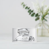 Visitekaartje van trekstaaf (Staand voorkant)