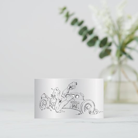 Visitekaartje van trekstaaf (Staand voorkant)