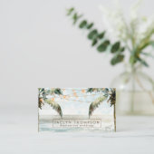 visitekaartje van tropische strandbestemming