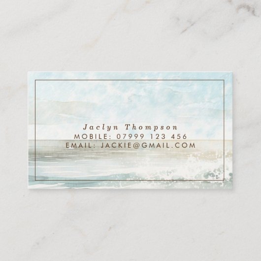 visitekaartje van tropische strandbestemming