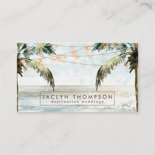 visitekaartje van tropische strandbestemming (Voorkant)