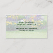 Visitekaartje van tuin en landschap (Achterkant)