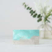 Visitekaartje van Turkooise-verf (Staand voorkant)