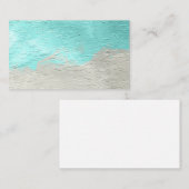 Visitekaartje van Turkooise-verf (Voorkant / Achterkant)