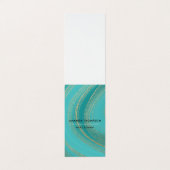 Visitekaartje van Turquoise en Gold Agate (Buitenkant ongevouwen)