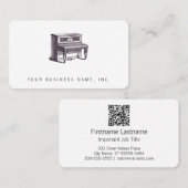  Visitekaartje van Upright Piano (Voorkant / Achterkant)