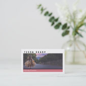 Visitekaartje van uw foto Custom Sjabloon Art (Staand voorkant)