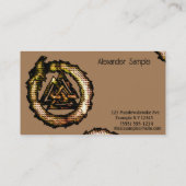 Visitekaartje van Valknut (Ouroboros OrangE) (Achterkant)