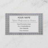 Visitekaartje van vast stalen patroon (Achterkant)