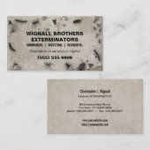 Visitekaartje van verdeler (Voorkant / Achterkant)