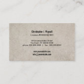 Visitekaartje van verdeler (Achterkant)