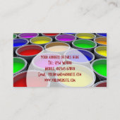 Visitekaartje van verfblikken (Achterkant)