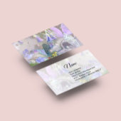 Visitekaartje van verse en blauwe gordels