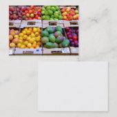 Visitekaartje van verse producten (Voorkant / Achterkant)