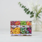 Visitekaartje van verse producten (Staand voorkant)